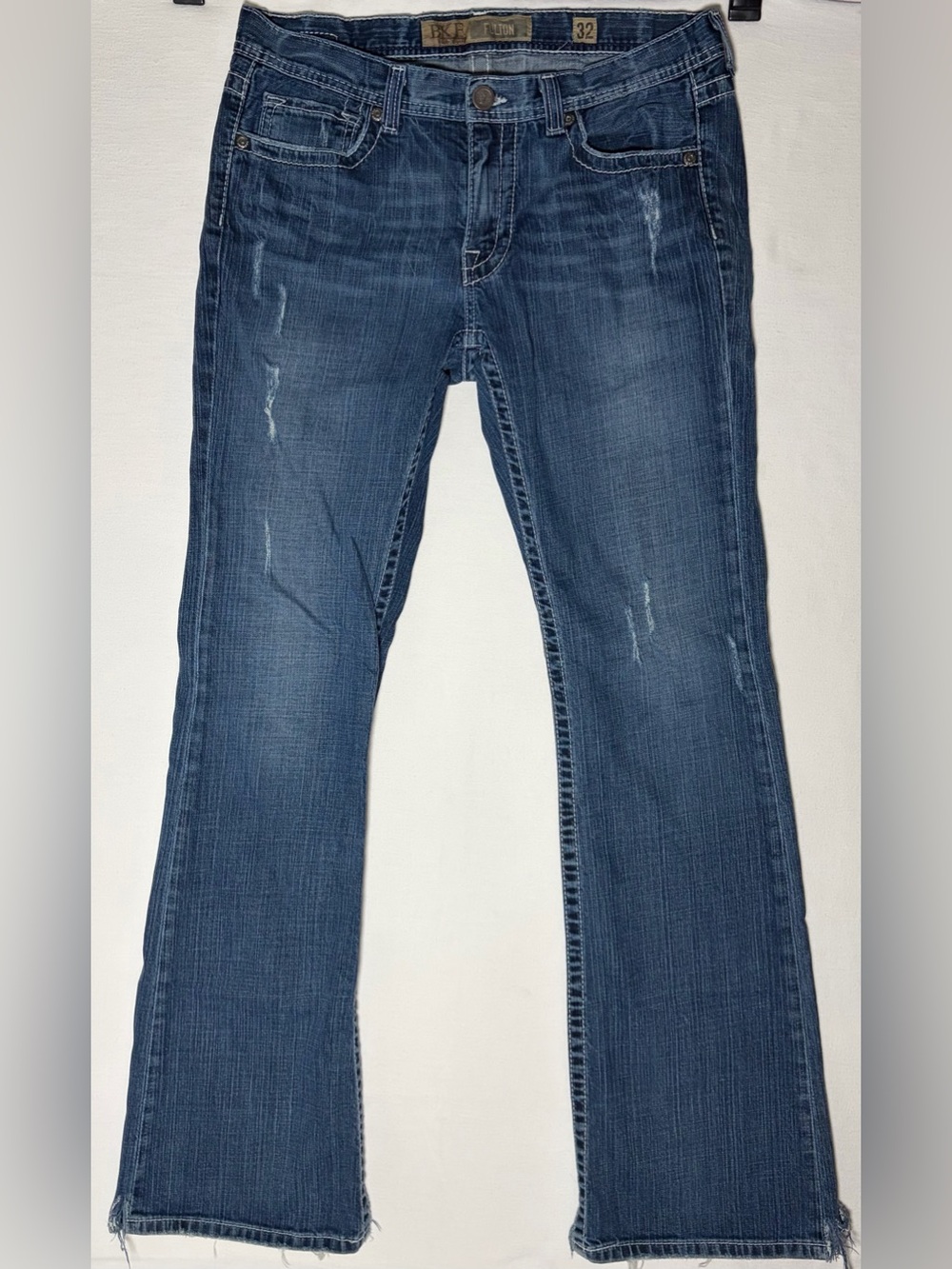 BKE Denim Fulton Bootcut Jeans Men's 32x34 Medium Wash Good Fast Shipping